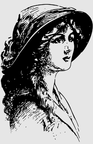 larger image of a woman wearing a hat